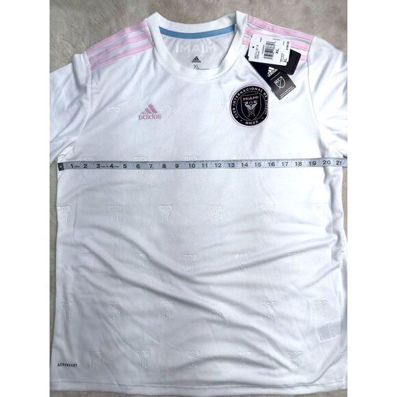 Adidas Inter Miami CF Soccer Futbol Home Jersey Women's XL white MLS EH8631 NEW - Picture 5 of 9